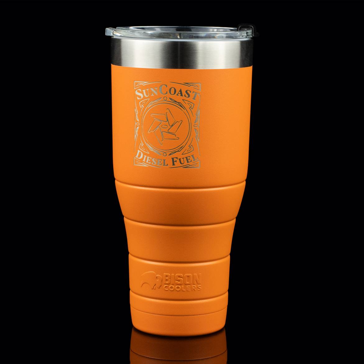 Orange 22 oz Bison Tumbler | Bison Coolers