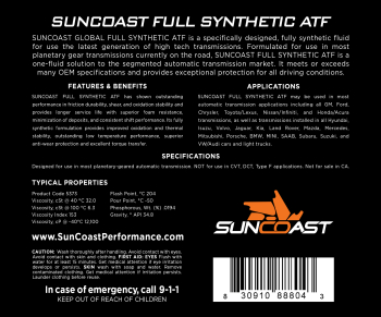 SunCoast Diesel - Full Synthetic Transmission Fluid 55 GALLON DRUM - Image 2