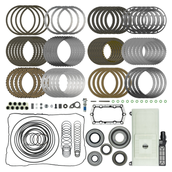 10R140 CATEGORY 1 BORGWARNER REBUILD KIT, STOCK CLUTCH COUNTS, GASKETS AND FILTER