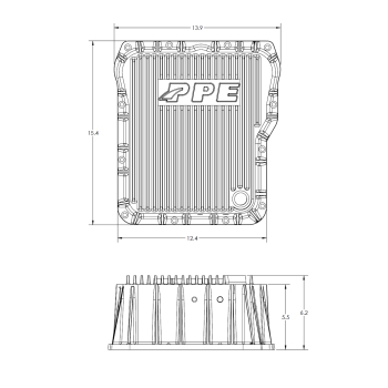 Pacific Performance Engineering - PPE Deep Transmission Pan GM Allison 1000 And 2000 Series 1000 And 2000 Series Brushed PPE Diesel - Image 7