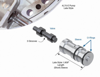 Sonnax - Boost Valve Kit - Late Style, .421" Dia., O-ring Style - Image 2