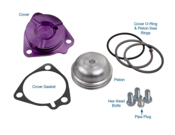 Servo Piston & Cover Kit - Purple Anodized
