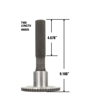 300M Output Shaft, Standard Length - 9.188" Overall Length, 4.678" Spline Length