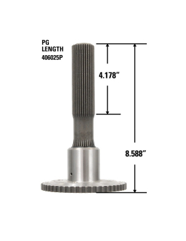 300M Output Shaft, Powerglide Length - 8.688" Overall Length, 4.178" Spline Length